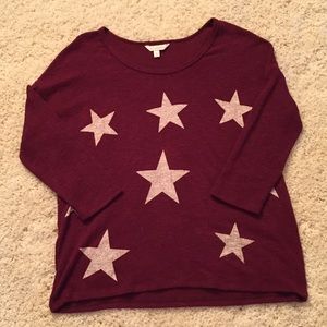 Charming Charlie light weight star sweater